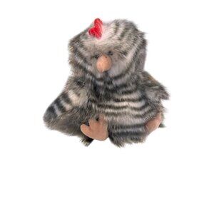 Harbin Furry 9" Striped Plush Chicken